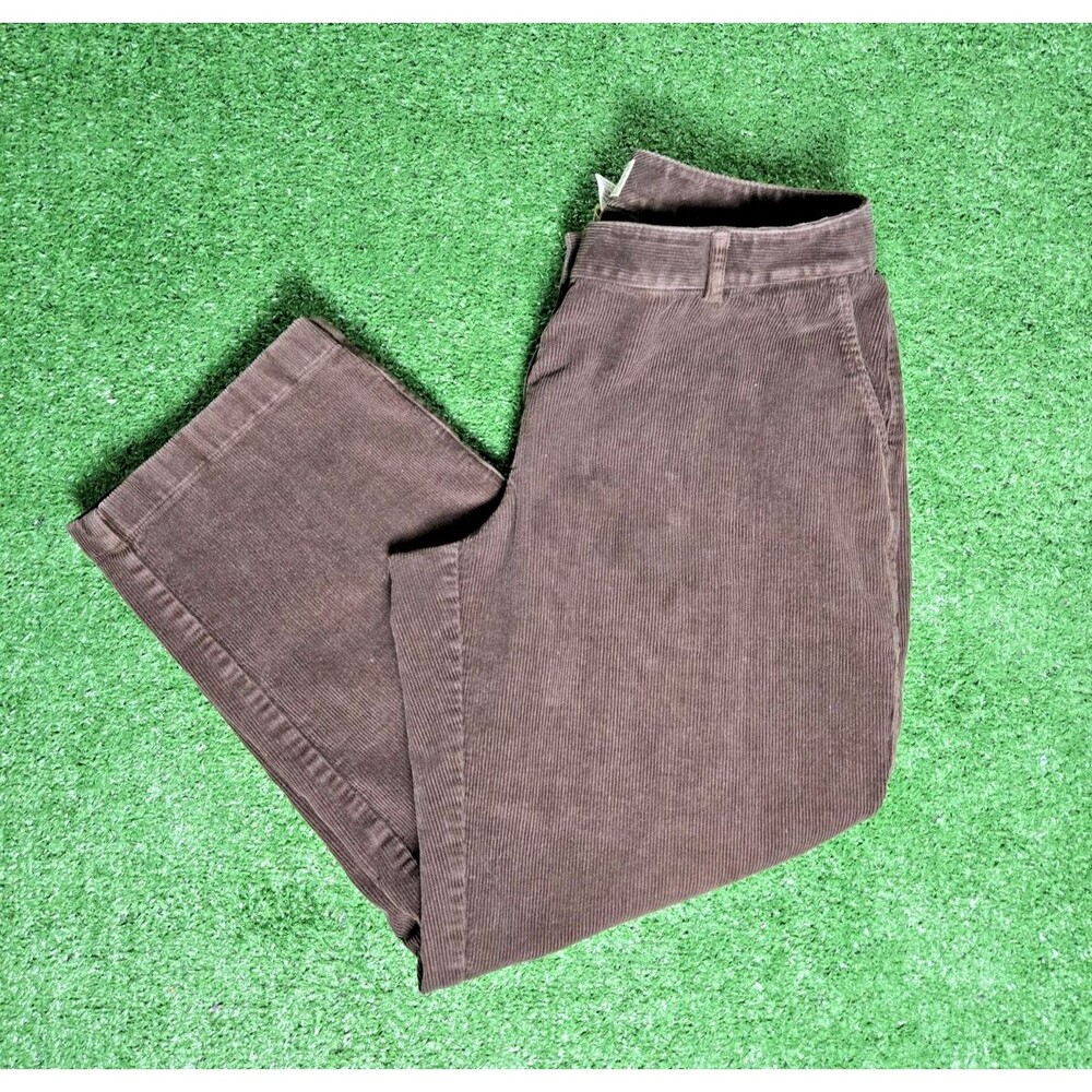 L.L.Bean Corduroy Straight Pants – Brown – Women’s 8 Petite (8P) – Style 0HPK3